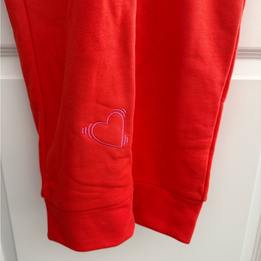 adidas Bright Red Drawstring Jumpsuit - Picture 2 of 10